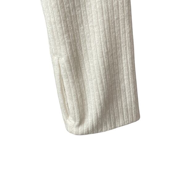 Free People We The Free Waffle Knit Scoop Neck Thermal Tunic Tee Shirt Size XS - Picture 4 of 7